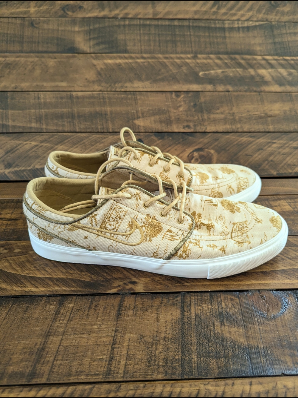 Nike SB Zoom Janoski OG+ PRM City Of Style Sesame Gold FD6641-200 Mens Size 12